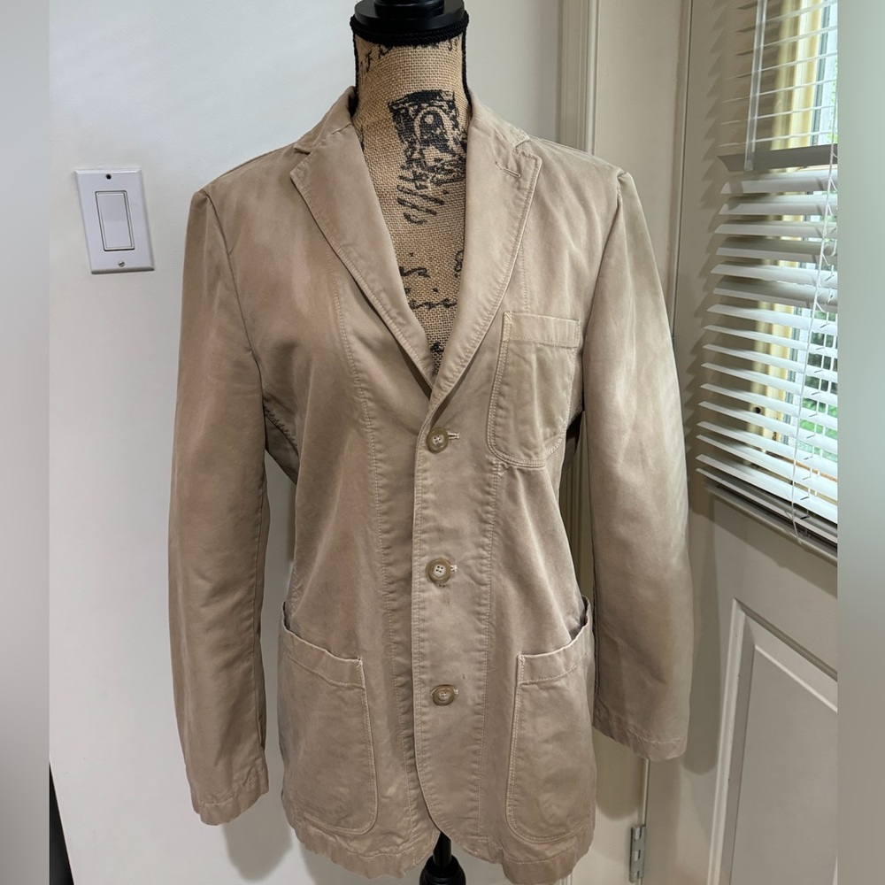 J Crew casual Men’s small Khaki Jacet